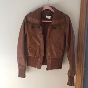 Brown Pleather Jacket
